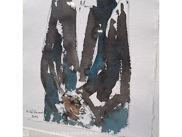 Aquarel maya wildevuur (1944-2023), hoogleraar, bouwjaar 2005 - afbeelding 5 van  17