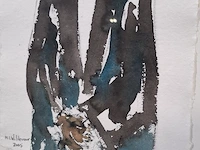 Aquarel maya wildevuur (1944-2023), hoogleraar, bouwjaar 2005 - afbeelding 5 van  17