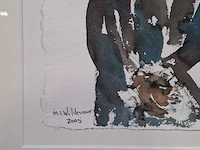 Aquarel maya wildevuur (1944-2023), hoogleraar, bouwjaar 2005 - afbeelding 6 van  17