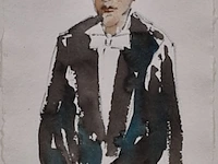 Aquarel maya wildevuur (1944-2023), hoogleraar, bouwjaar 2005 - afbeelding 1 van  17