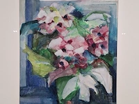 Aquarel maya wildevuur (1944-2023), hortensia, bouwjaar 1990 - afbeelding 3 van  9