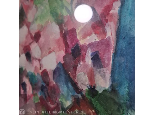 Aquarel maya wildevuur (1944-2023), hortensia, bouwjaar 1990 - afbeelding 6 van  9