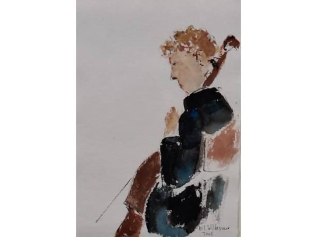 Aquarel maya wildevuur (1944-2023), orkest 61, bouwjaar 2005 - afbeelding 1 van  9