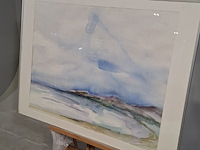 Aquarel, maya wildevuur (1944-2023), zeezicht, 1989 - afbeelding 4 van  9