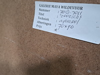 Aquarel, maya wildevuur (1944-2023), zeezicht, 1989 - afbeelding 9 van  9