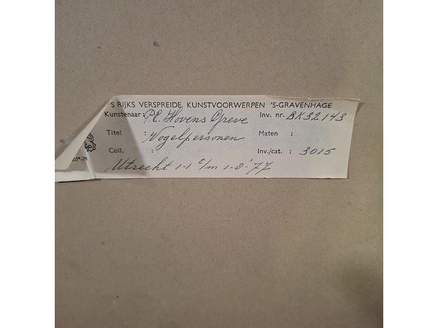 Aquarel, p. hovens greve, vogelpersonen, 1979 - afbeelding 2 van  10