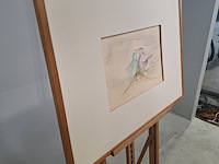Aquarel, p. hovens greve, vogelpersonen, 1979 - afbeelding 3 van  10