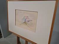 Aquarel, p. hovens greve, vogelpersonen, 1979 - afbeelding 4 van  10