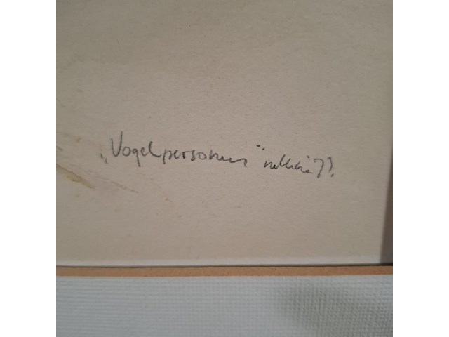 Aquarel, p. hovens greve, vogelpersonen, 1979 - afbeelding 5 van  10