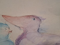 Aquarel, p. hovens greve, vogelpersonen, 1979 - afbeelding 6 van  10