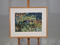 Aquarel, r. de leeuwen, bij avignon frankrijk - afbeelding 1 van  6