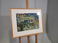 Aquarel, r. de leeuwen, bij avignon frankrijk - afbeelding 2 van  6