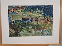 Aquarel, r. de leeuwen, bij avignon frankrijk - afbeelding 4 van  6