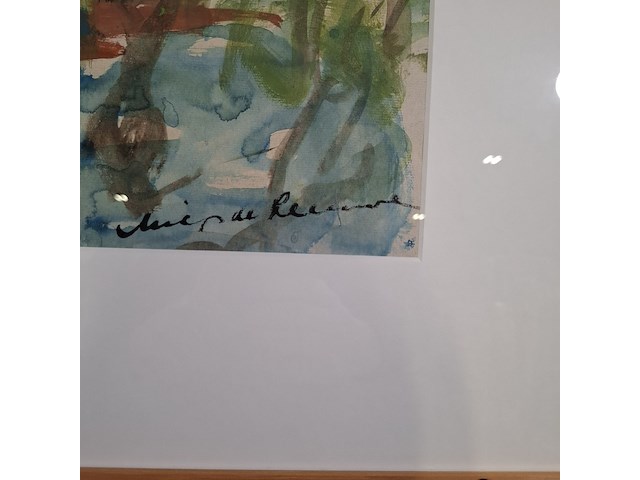 Aquarel, r. de leeuwen, bij avignon frankrijk - afbeelding 5 van  6