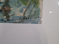 Aquarel, r. de leeuwen, bij avignon frankrijk - afbeelding 5 van  6