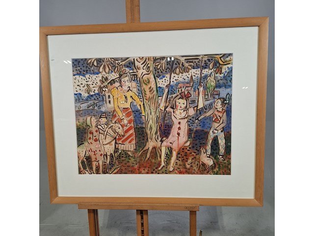 Aquarel, r. steene, kinderspelen - afbeelding 1 van  8