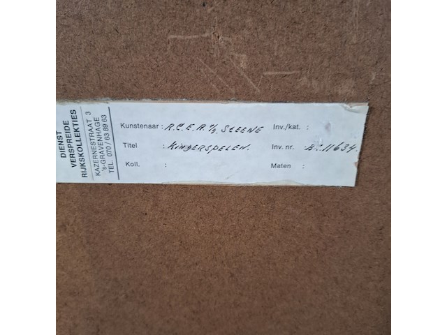 Aquarel, r. steene, kinderspelen - afbeelding 8 van  8