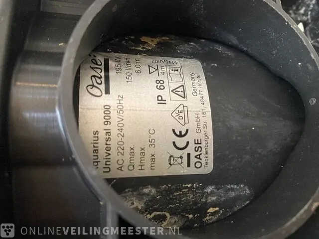 Aquarius universal 9000 fountainpump oase, 9000 - afbeelding 3 van  4