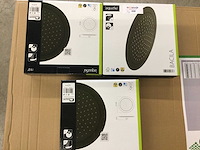 Aquasu - bacila - douche kop rond zwart. (3x) - afbeelding 2 van  2