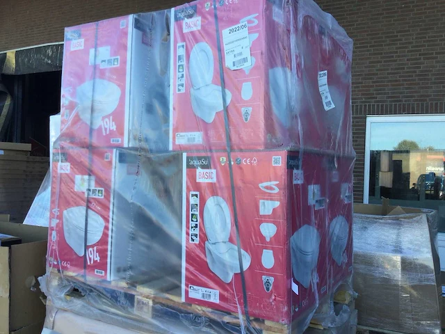Aquasu - basic - toilet met toiletzitting (8x) - afbeelding 1 van  2