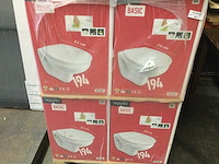 Aquasu - basic 194 - hangtoilet met bril. (8x) - afbeelding 1 van  3