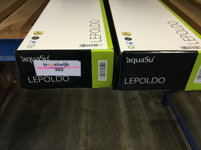 Aquasu - lepoldo - doucheset vierkant (2x) - afbeelding 2 van  4