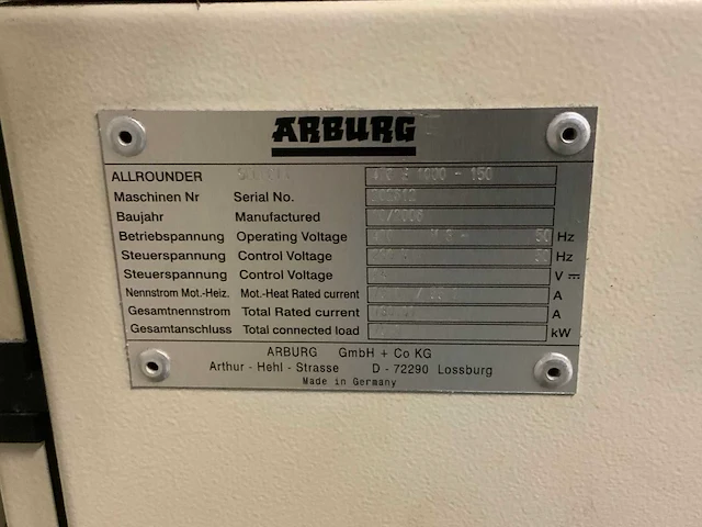 Arburg alrounder selecta spuitgietmachine (2x) - afbeelding 5 van  6