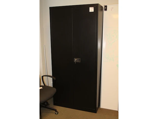 Archiefkast 91 x 40 x 195 cm met twee deuren en sleutelset. - afbeelding 2 van  2