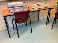 Archiefkast en werktafel met stoelen (2x) - afbeelding 4 van  7