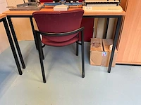 Archiefkast en werktafel met stoelen (2x) - afbeelding 5 van  7