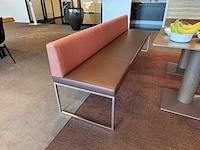 Arco - frame bench - lederen-stoffen bank