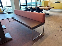 Arco - frame bench - lederen-stoffen bank - afbeelding 3 van  5