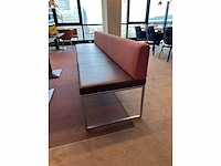 Arco - frame bench - lederen-stoffen bank - afbeelding 4 van  5