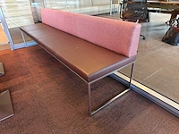 Arco - frame bench - lederen-stoffen bank