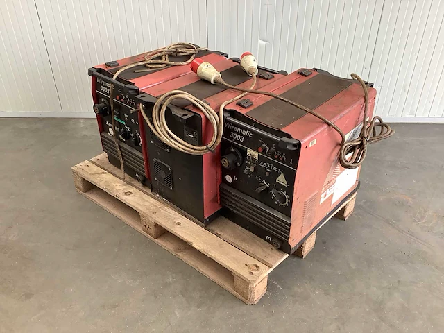 Arcweld/lincoln electric wirematic 3003 lasapparaat (3x) - afbeelding 3 van  6