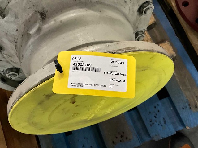 Argus fk76l dn250 pn10 kogelkraan - afbeelding 4 van  4