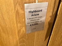 Ariane eiken highboardkast - afbeelding 10 van  10