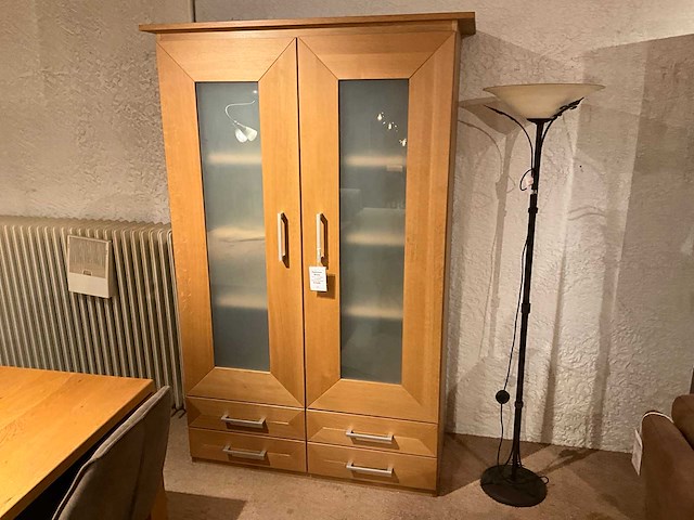 Ariane eiken vitrinekast - afbeelding 1 van  9