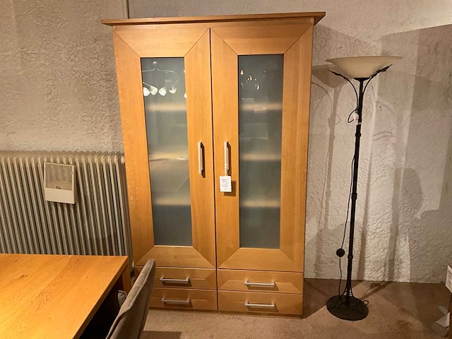 Ariane eiken vitrinekast - afbeelding 2 van  9