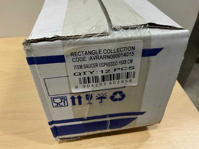 Ariane rectangle collection espresso schotels (60x) - afbeelding 6 van  7