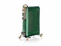 Ariete 0839/14 vintage olieradiator 2500 watt tot 30m2 3 standen 360 wieltjes mint groen - afbeelding 1 van  4