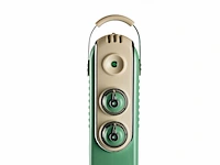 Ariete 0839/14 vintage olieradiator 2500 watt tot 30m2 3 standen 360 wieltjes mint groen - afbeelding 2 van  4