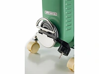 Ariete 0839/14 vintage olieradiator 2500 watt tot 30m2 3 standen 360 wieltjes mint groen - afbeelding 3 van  4