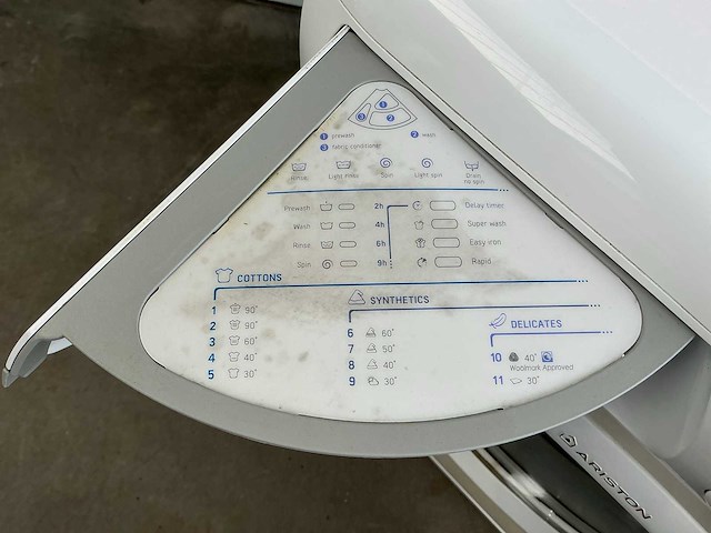 Ariston avl 125 eu wasmachine - afbeelding 7 van  9