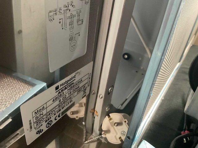 Ariston hotpoint hb9ix/ha afzuigkap - afbeelding 2 van  5