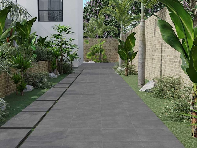 Ark antraciet mat 100x100 cm tegel 60 m² - afbeelding 3 van  6