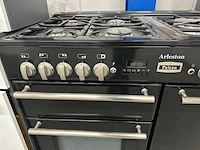 Arleston gasfornuis 90cm zwart 5 branders 2 ovens - afbeelding 5 van  10