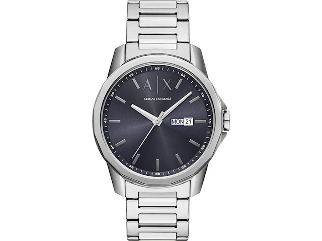 Armani exchange ax1767 heren horloge 44mm zilverkleurig - afbeelding 1 van  4