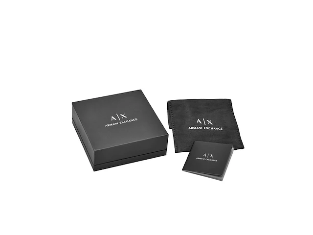 Armani exchange axg0126710 heren ketting goudkleurig roestvrij staal met karabijnsluiting 5 cm lang - afbeelding 3 van  3