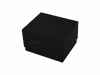 Armani exchange dames horloge geschenkset met ketting 36 mm rosekleurig - afbeelding 4 van  4